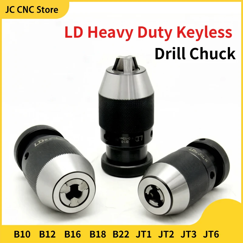 LD Heavy-Duty Self-Locking Drill Bit Chuck Keyless JT1 JT6 JT3 JT2 B10 B12 B16 …