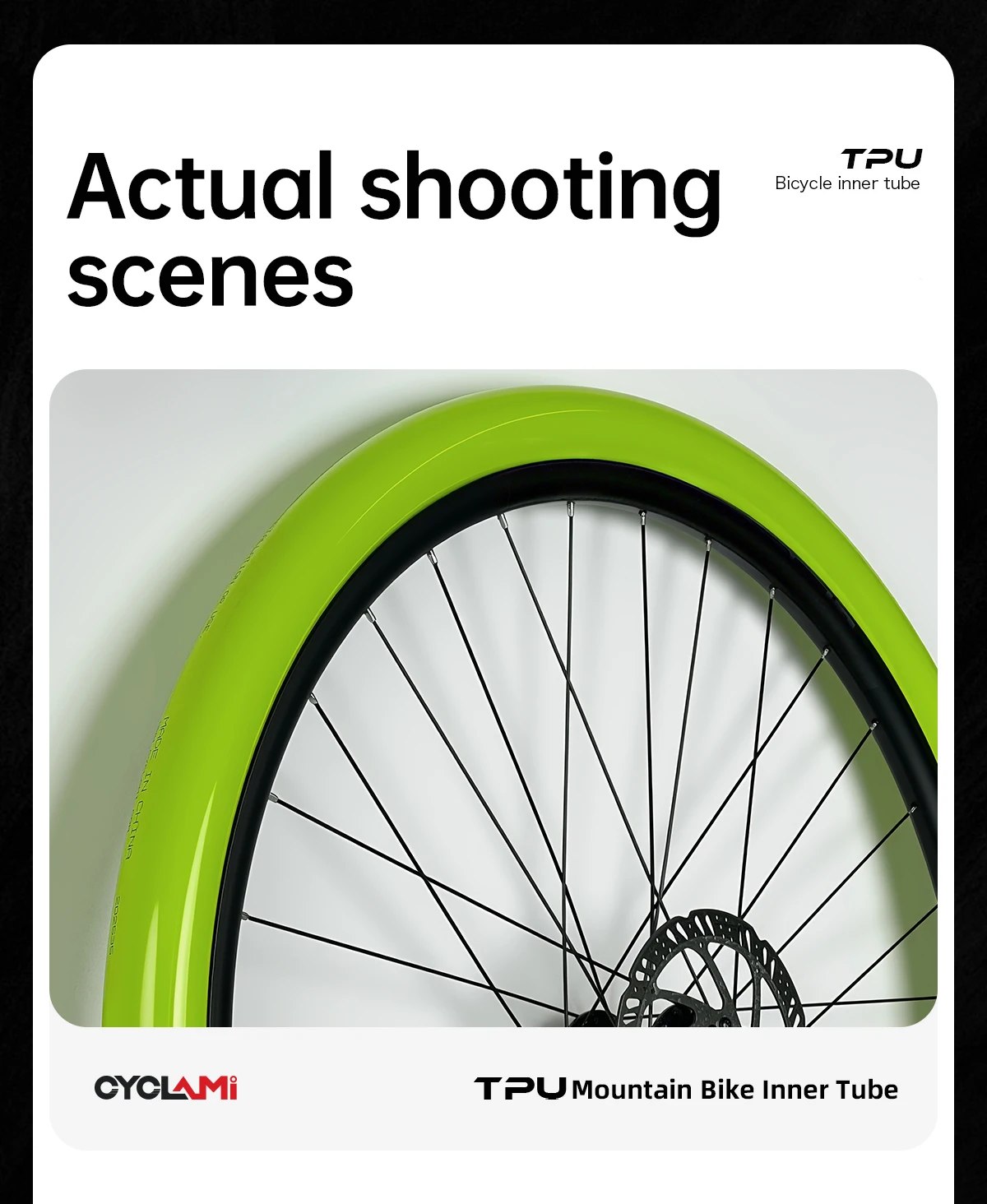 CYCLAMI Fahrradschlauch Ultraleichter TPU-Schlauch Metall Presta-Ventil FV Abnehmbares Fahrradzubehör für Mountain 1.9 2.5 MTB 29 27.5 26 – Detail 7