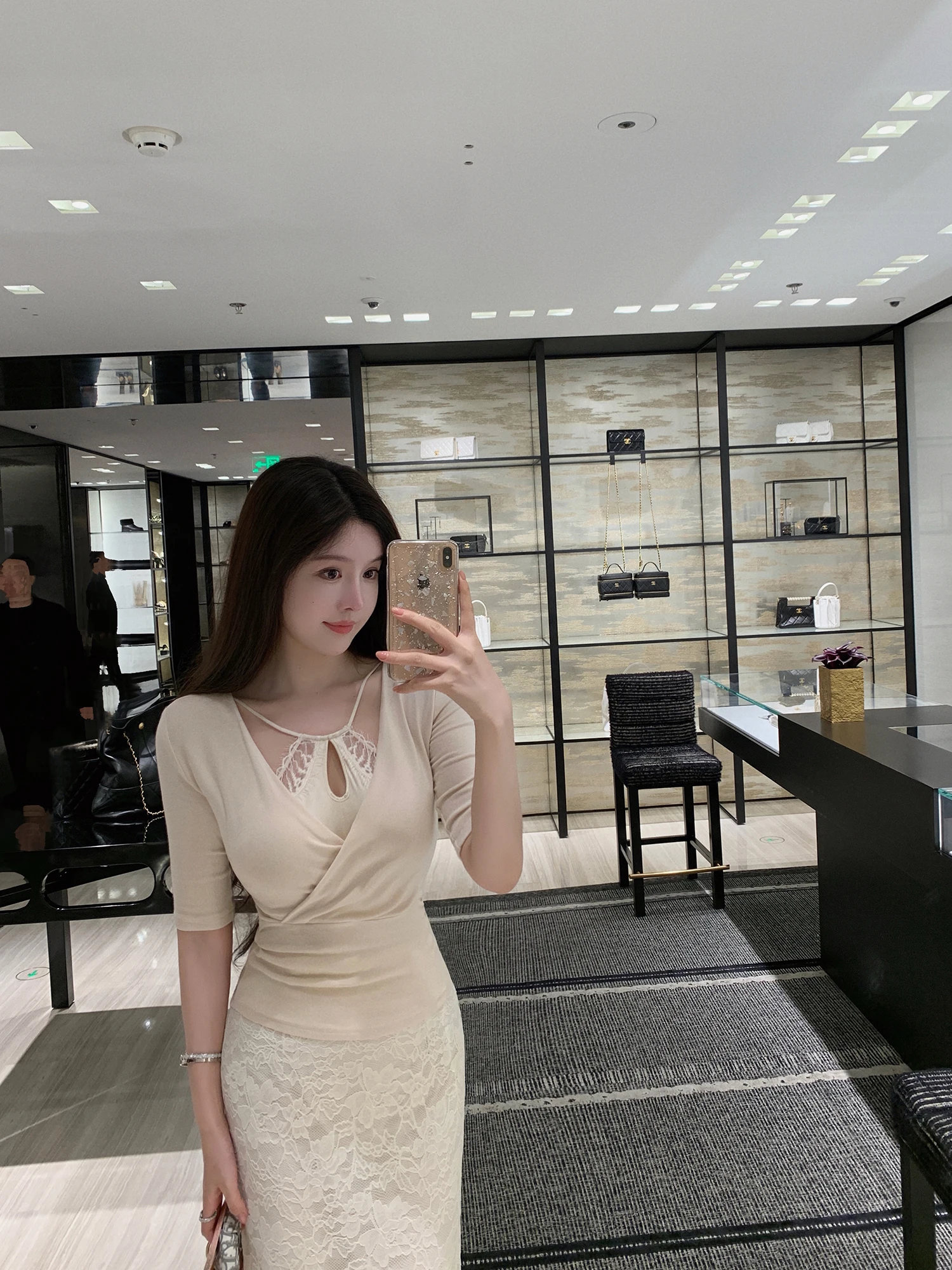 

Комплект из топа и юбки Swan Luxury: кружевной вязаный топ и юбка из регенерированного целлюлозного волокна, летняя коллекция для женщин, повседневный стиль