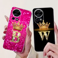 For  Huawei Nova 12 Case Cute Glitter Crown Letters Cover Soft TPU Phone Case For  Huawei Nova 13 12 Nova12 Nova13 Bags Capa