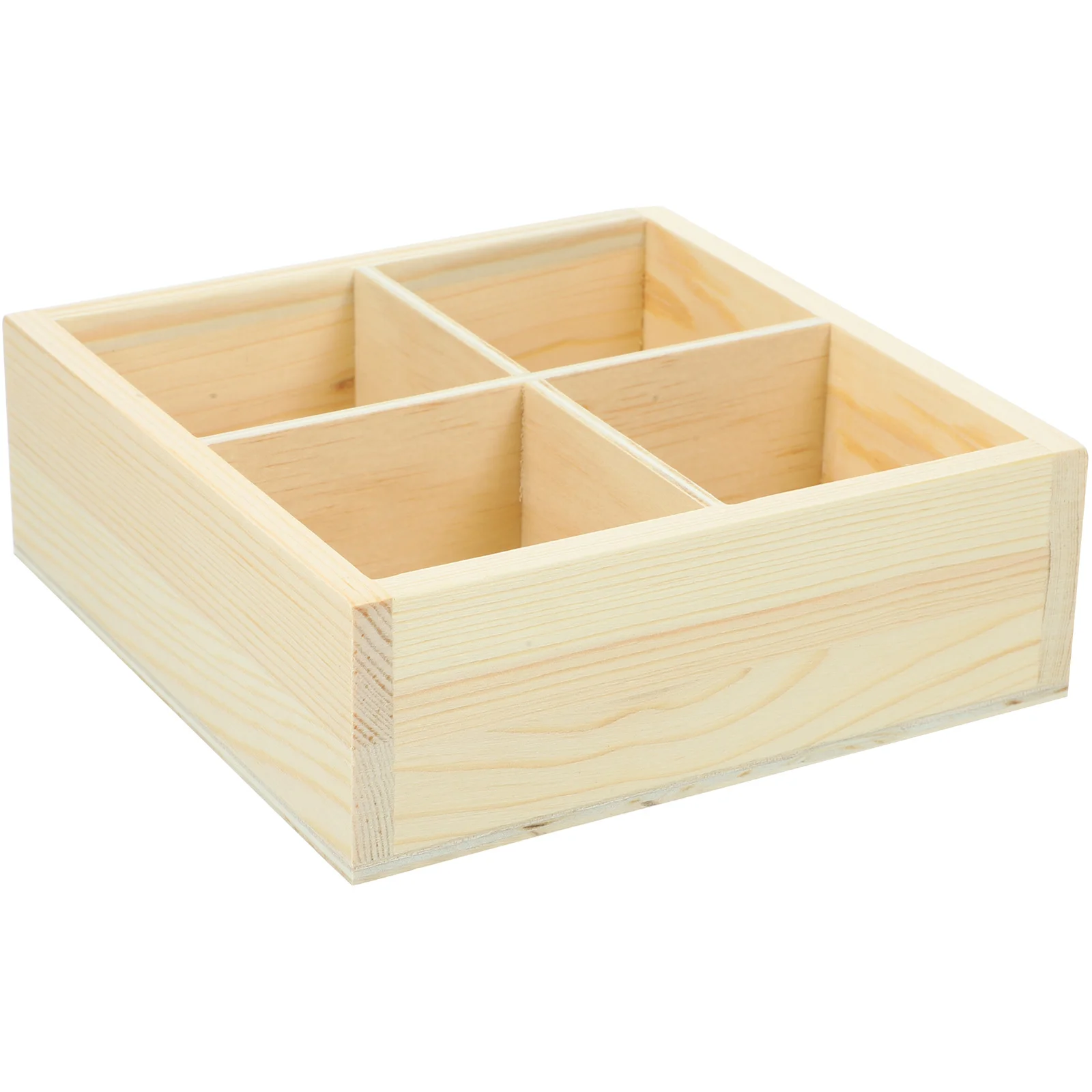 

Multifunctional Storage Box Planter Holder Veggie Tray Wooden Pallets Compartment for Plants