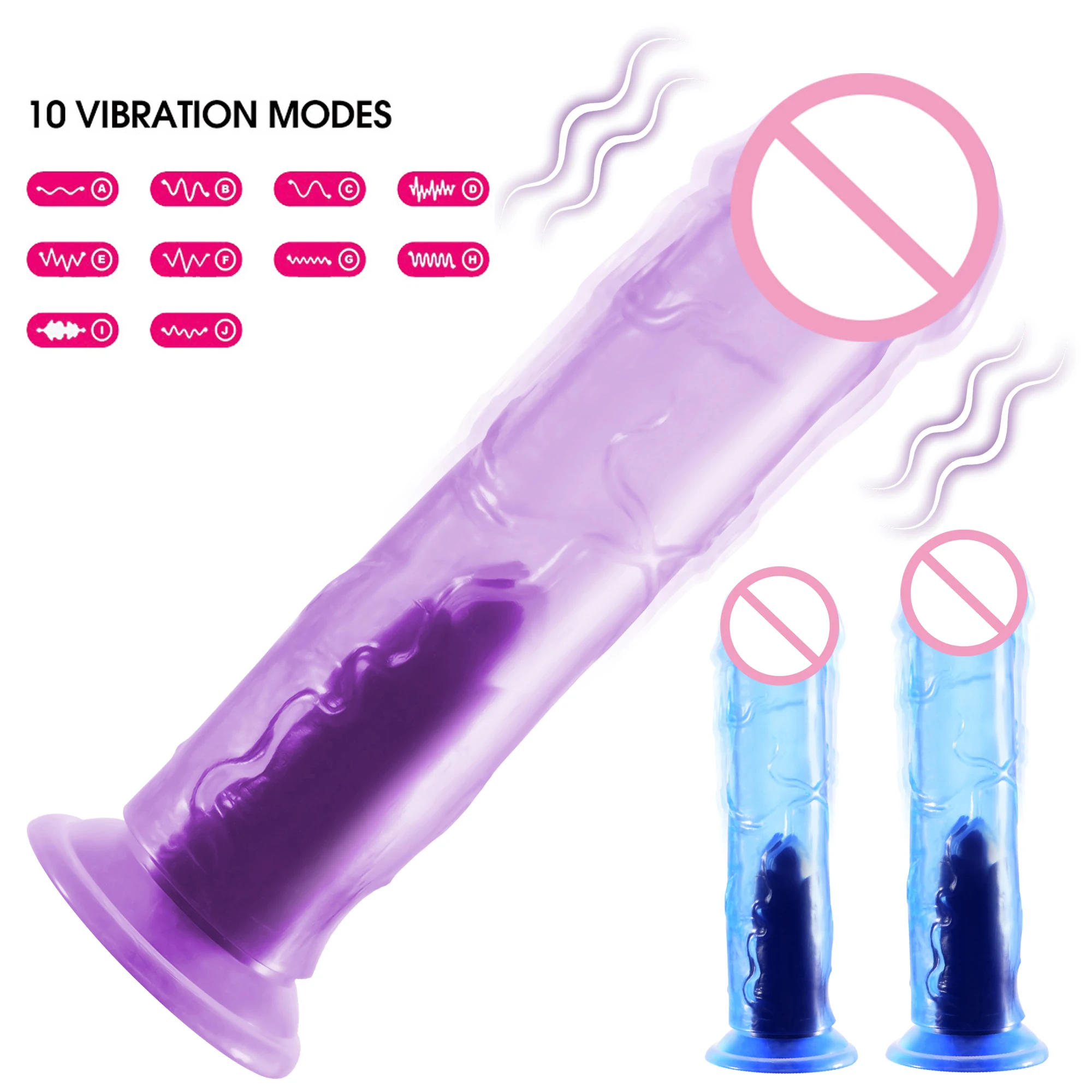 Realistic Dildo Vibrator With Suction Cup Jelly Penis Sex Toys for Woman Men Fake Dick Big Penis Anal Butt Plug Erotic Sexy Shop