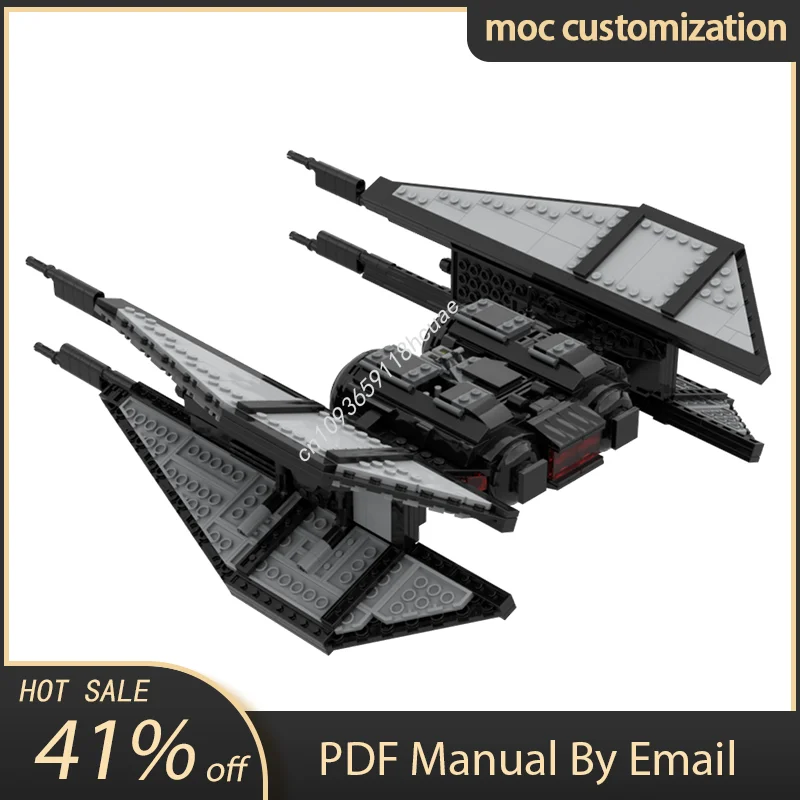 

854 шт. MOC первый заказ TIE Bomber Star Battle Model Building Block Diy Творческая сборка Развивающие кирпичи Игрушки Подарок ребенку