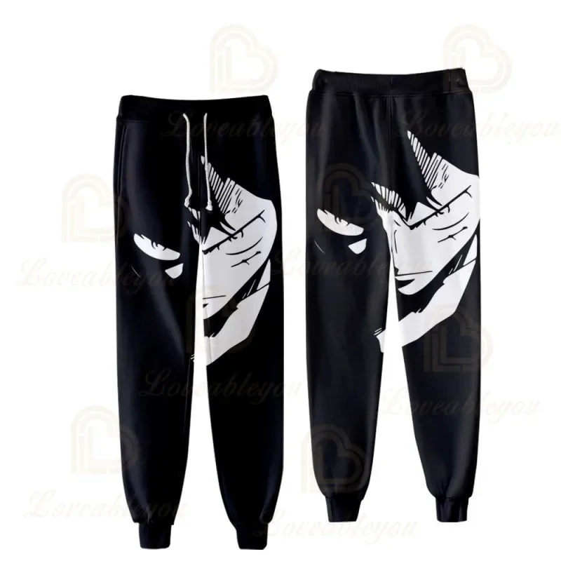 One Piece Luffy Casual Trousers Roronoa Zoro Jogging Pants Anime Printed Sweatpant Workout Running Sport Clothing