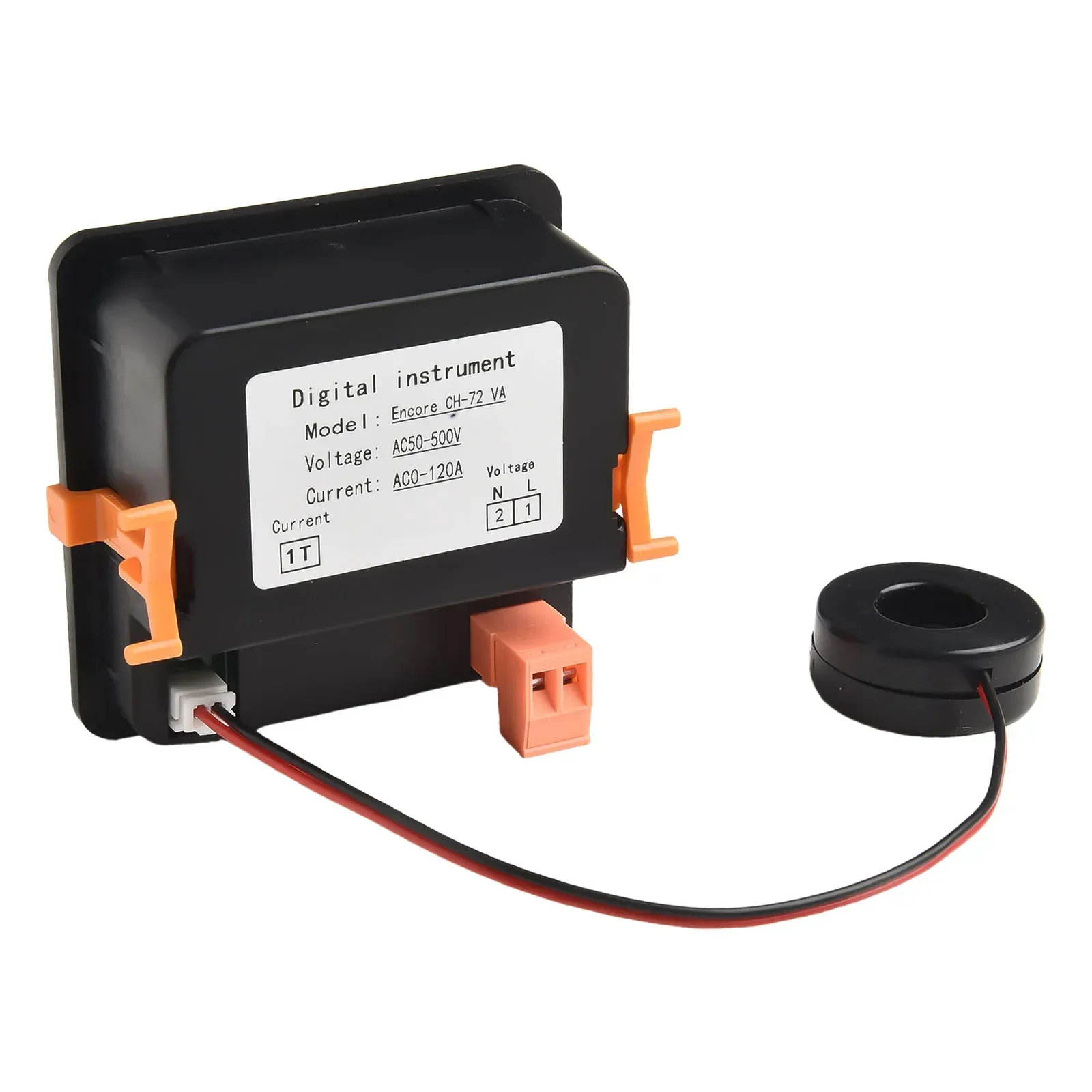 

Dual Display Voltage Current Meter AC Voltage Meter 68*68mm Opening Size Current Meter Self-Sufficient Operation