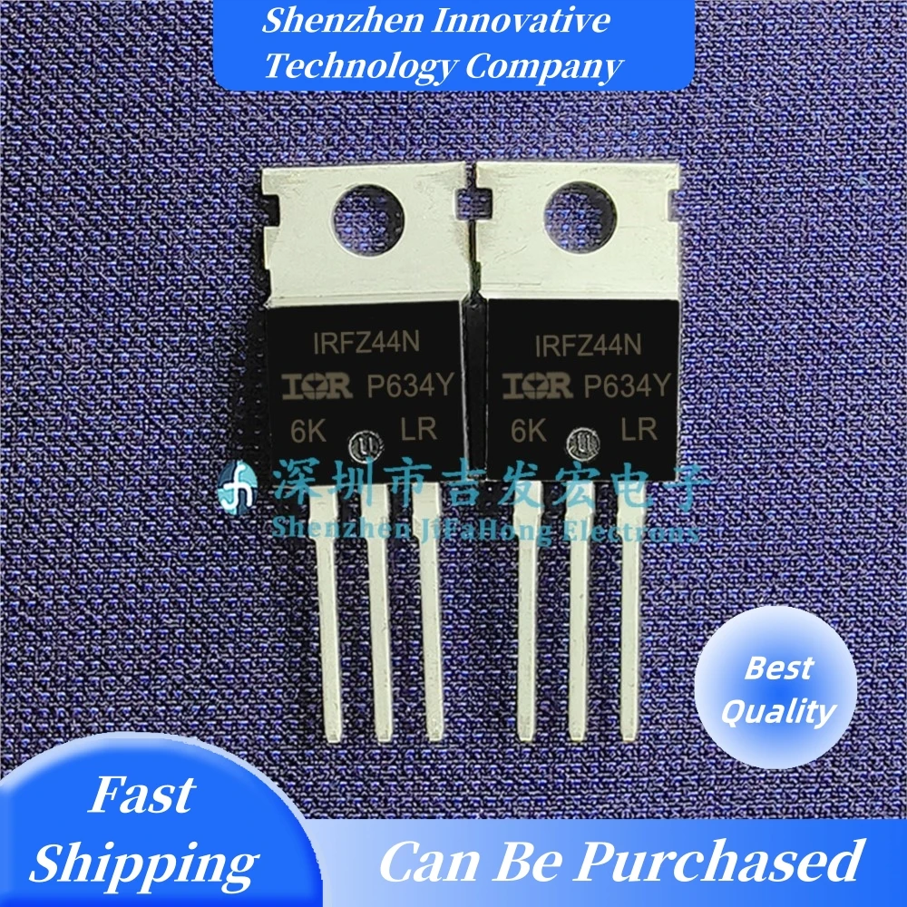 10PCS IRFZ44N  TO-220 MOS 55V 49A Best Quality   Fast Shipping In Stock