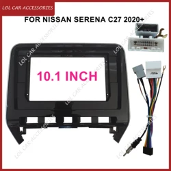 닛산 세레나 C27 2020 + 자동차 라디오 스테레오 DVD GPS MP5 안드로이드 플레이어, 10.1 인치 Fascia, 2 Din 헤드 유닛 대시 프레임 커버