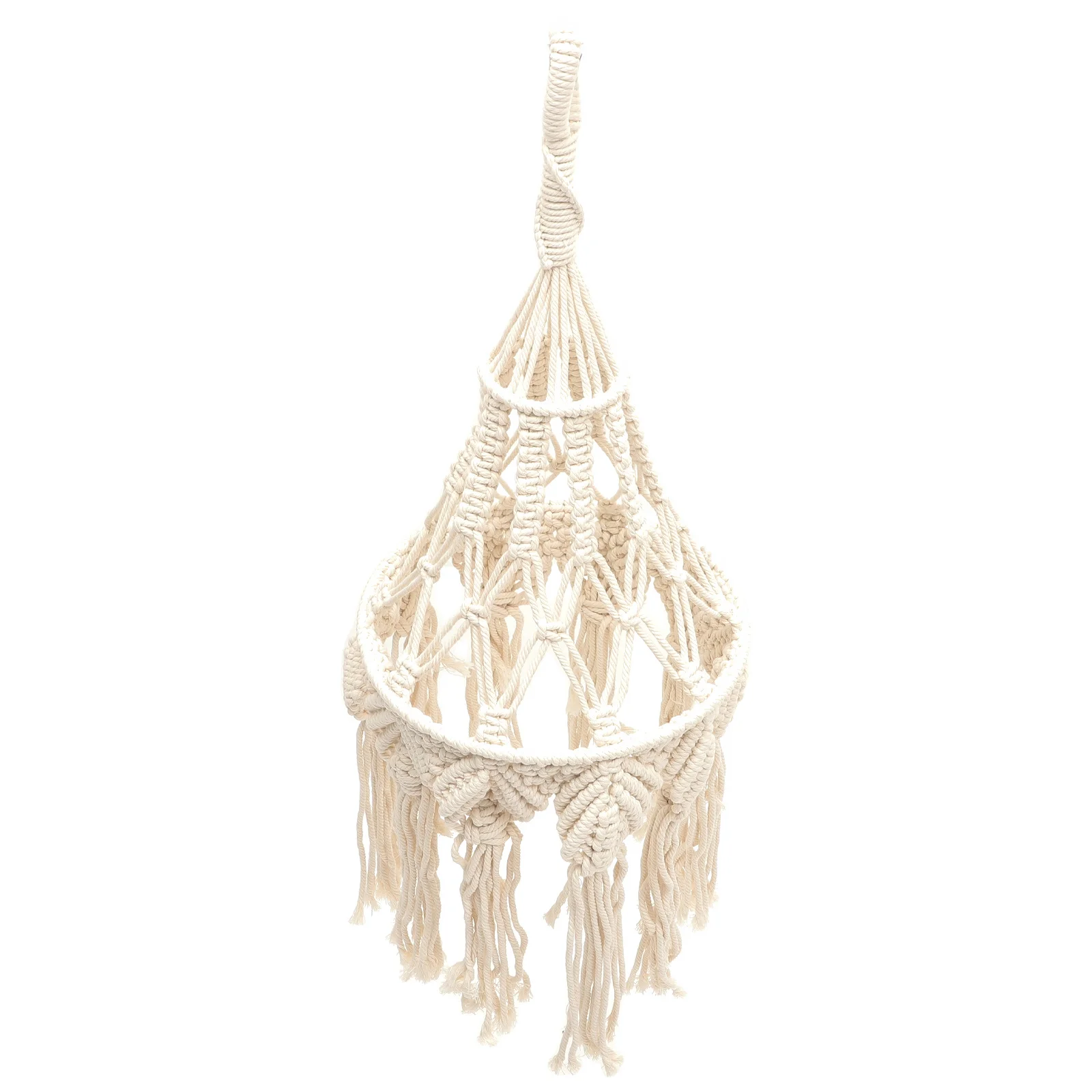

Bohemia Woven Tassel Lamp Shades Macrame Hanging Light Cover Romantic Atmosphere for Home Wedding Party Decoration