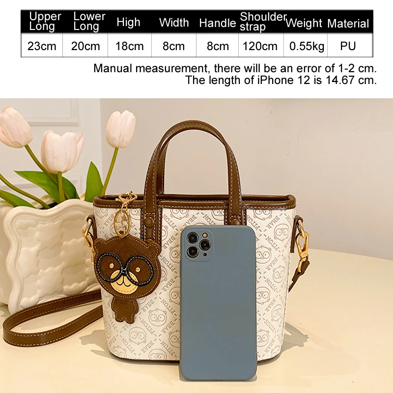 Embossed handbag for women Fashion Tote bag female Bucket bag casual temperament female bag shoulder crossbody hand purse bag