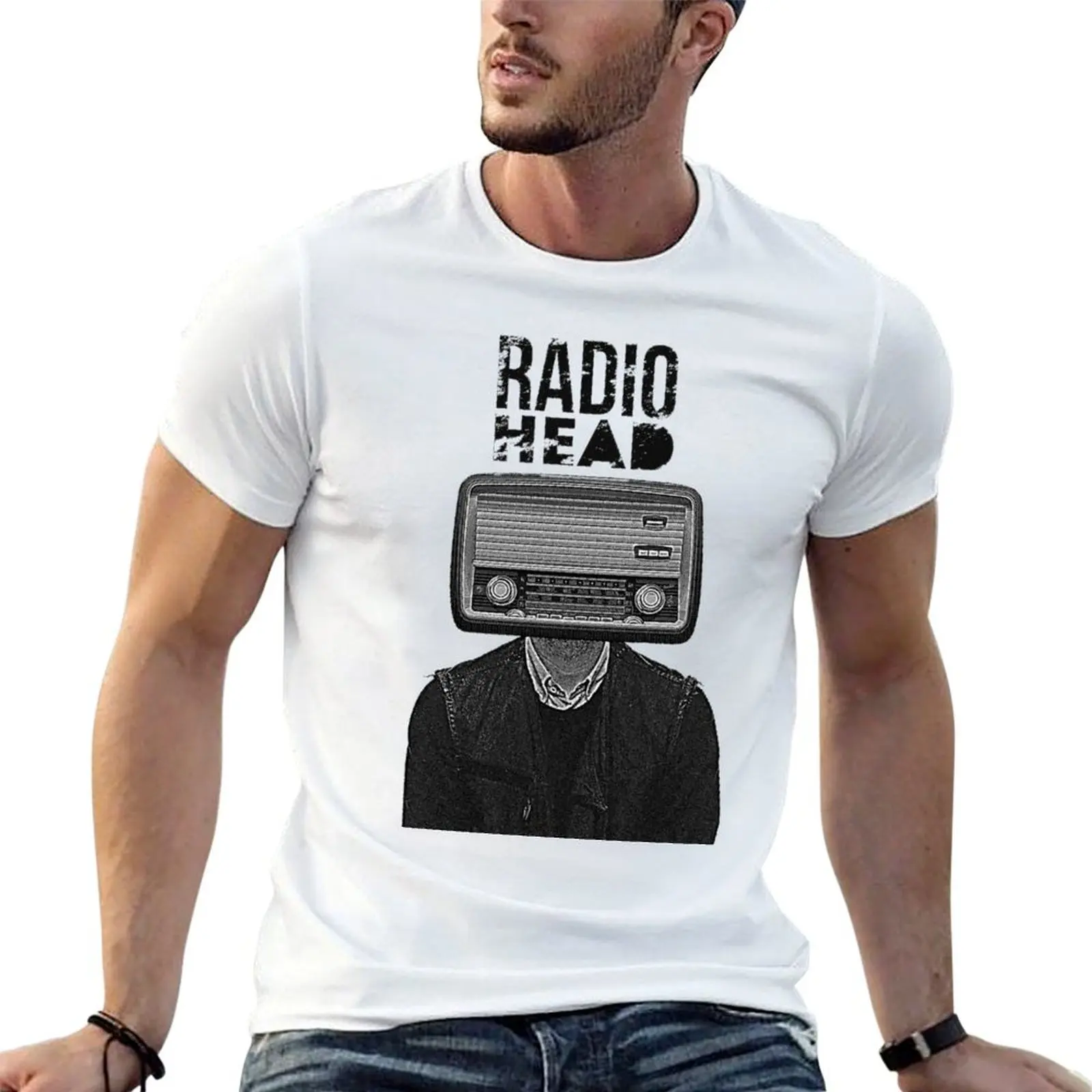 

13,doors>radiohead<radiohead@radiohead*radiohead>music-radiohead-indie- T-shirt kawaii clothes Men's cotton t-shirt