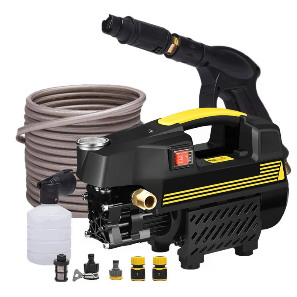 High Pressure Car Washing Machine Household 220V Brush Car Water Pump Grab High Power Portable Water Gun Cleaning Machine