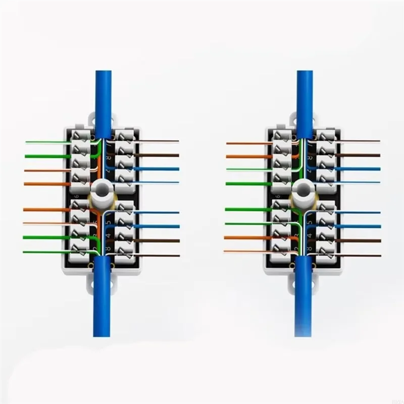 CABE-RJ45 Cat6 Junction Box Unshielded Down Type Coupler For Ethernet Networking Cable Connection