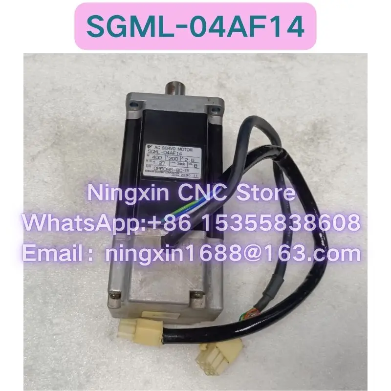 Second-hand SGML-04AF14 Servo Motor Functional test OK Fast delivery