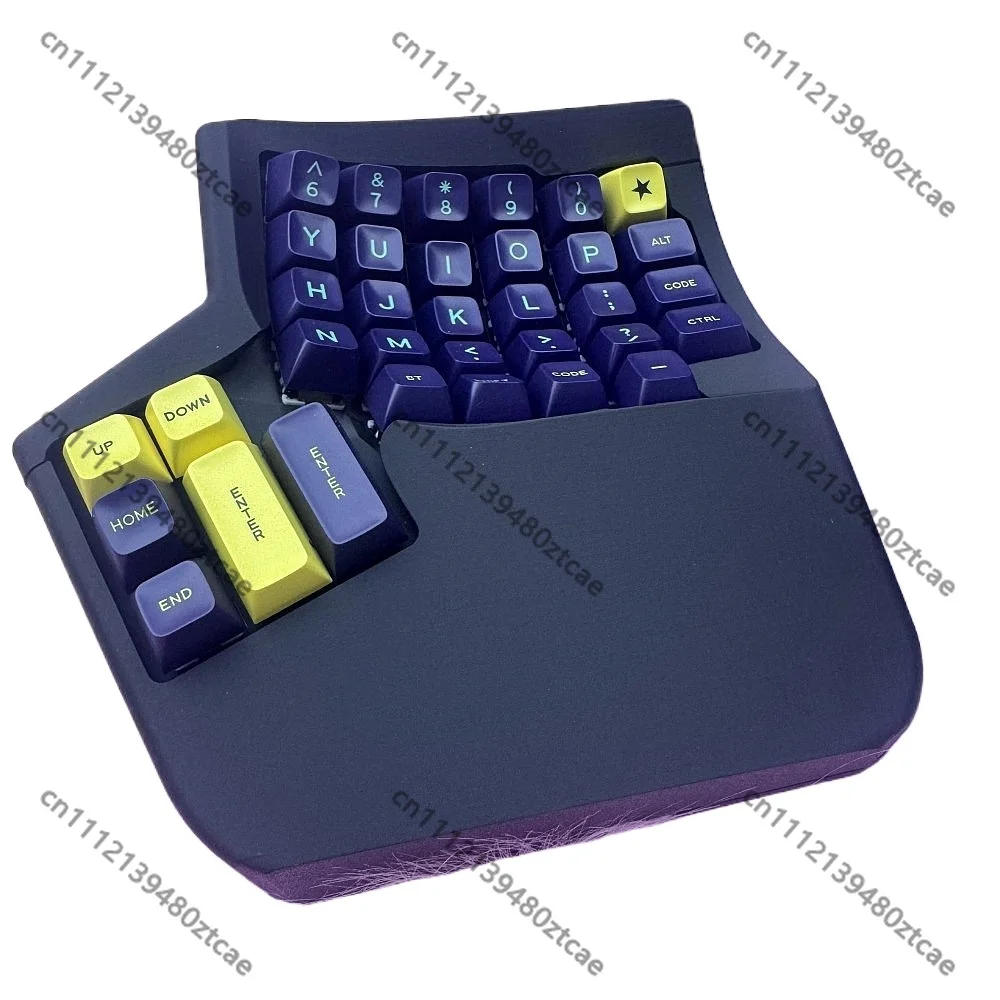 Ergo 360 Split Curved Mechanical Keyboard Kit Hot Swap 2.4G Wireless Ergonomic Gaming Keyboard Vial Programmable