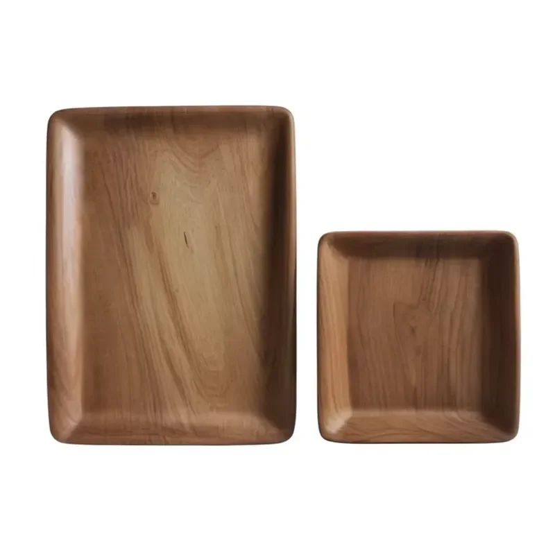 North American Black Walnut Rectangular Tea Tray Solid Wood Dry Brewing Tray Household EDM Wooden Tea Serving Platter