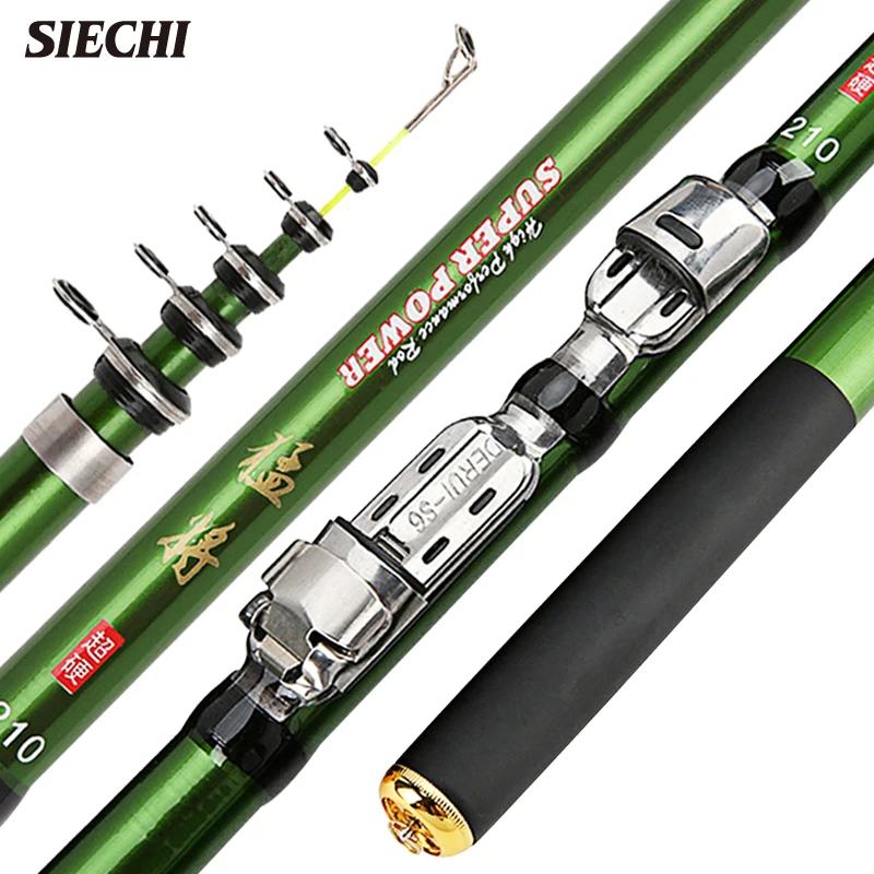 

Telescopic Rock Fishing Rod Spinning Fly Carp Feeder Carbon Fiber Pesca 3M 2.7M 2.4M 2.1M 1.8M 1.5M Mini Travel Rod Reel Seat