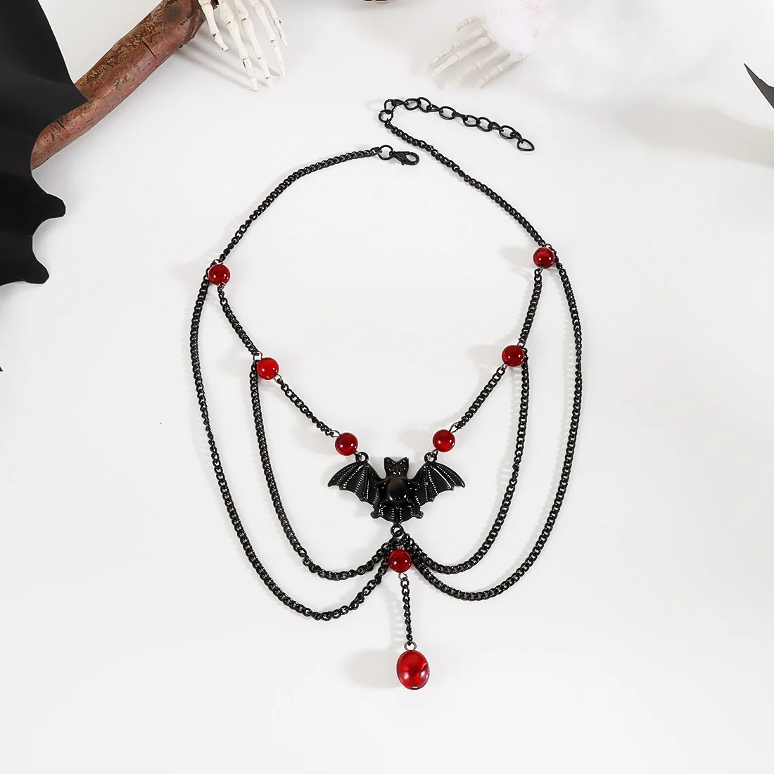 DIY accessories Halloween sweet cool choker fashion punk style bat pendant collarbone chain NK24770