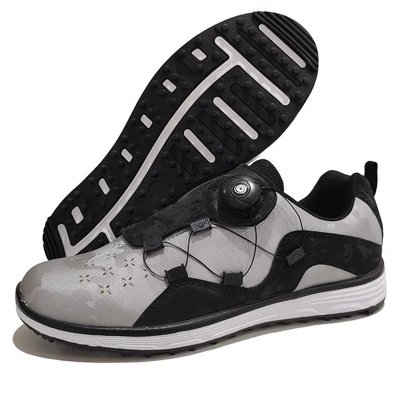 

Горячая новинка 2026: Мужские кроссовки для гольфа с быстрой шнуровкой, нескользящие, для тренировок, дизайнерские спортивные туфли для мужчин