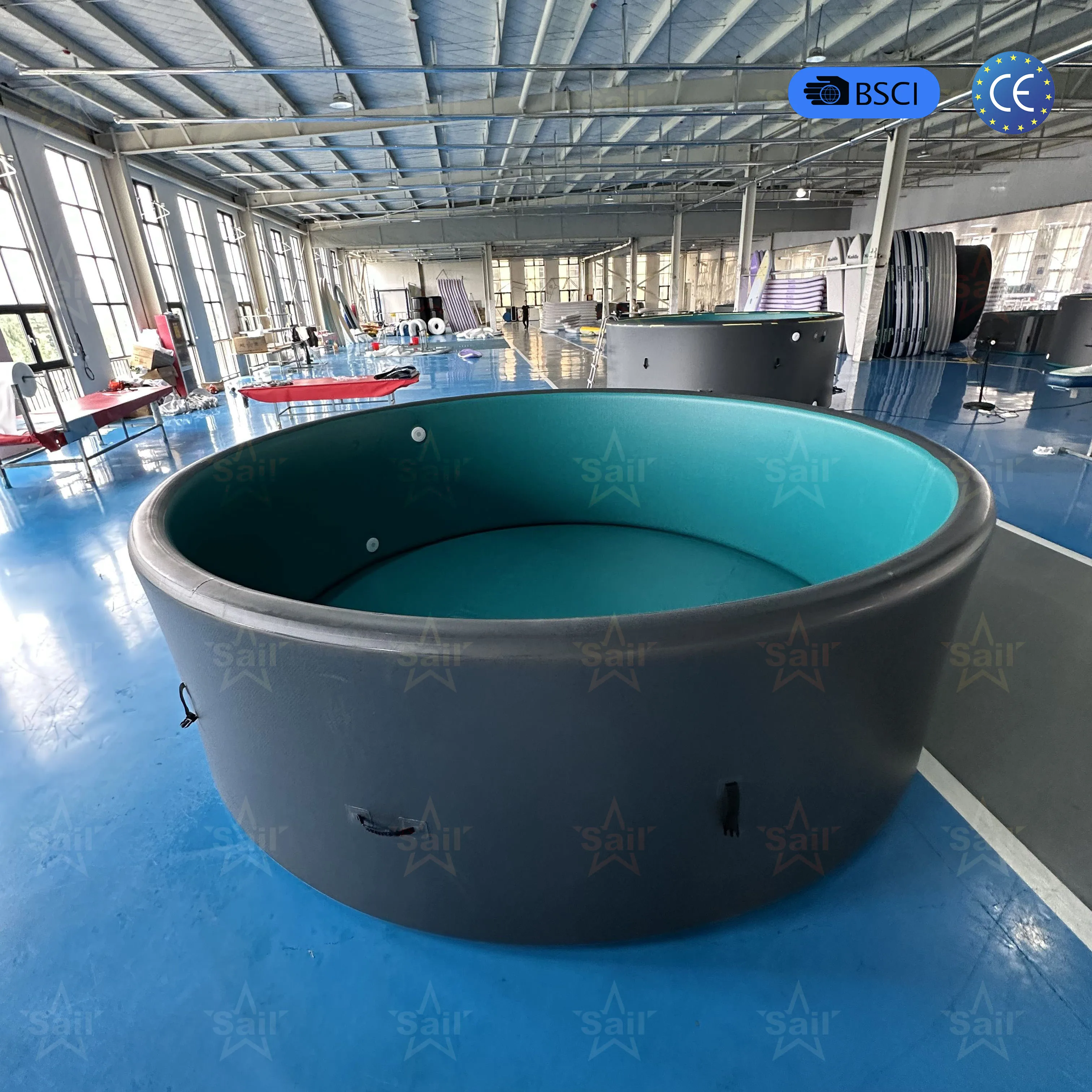 High Quality Ultra Stiff Inflatable Above Ground Swimming Pool I Go Large Drop Stitch Pool for Backyard Outdoor Style
