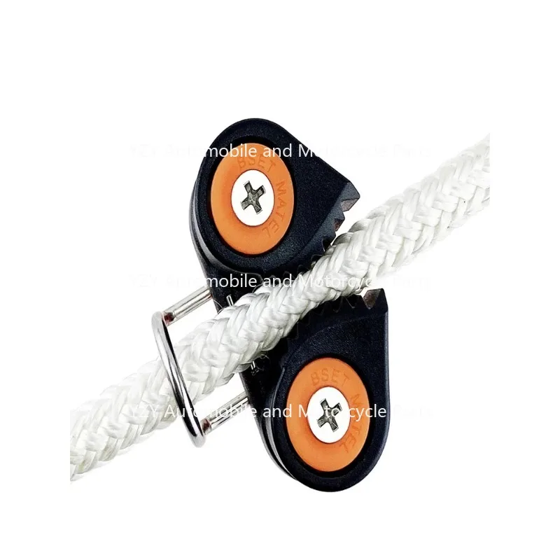 Composite 2 Row Matic Ball Bearing Cam Cleat Marine Boat Fast Entry Rope Cam Cleat  Wire Fairlead Sailing Sailboat Equipment