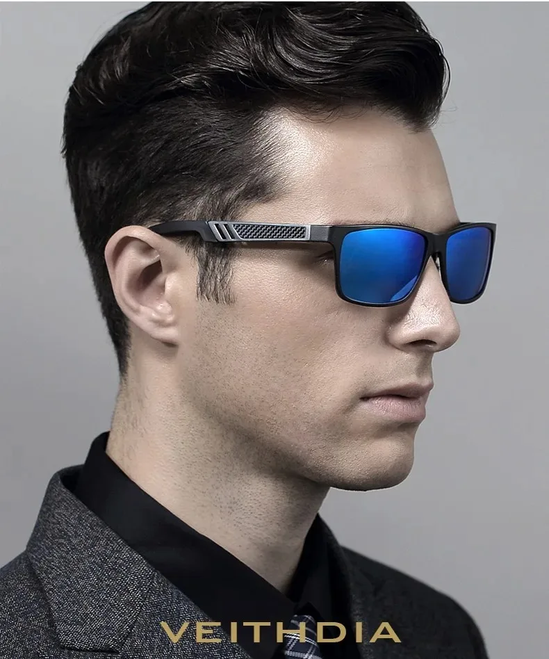 Veithdia Herren Sonnenbrille Aluminium polarisierten Spiegel Sonnenbrille fahren Sport brille Brillen Zubehör für männliche Frau v6560 – Detail 6