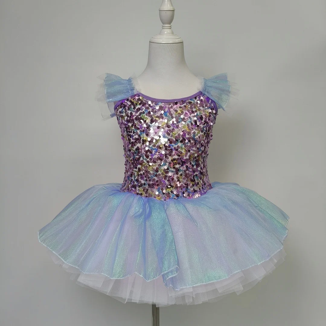 

Sequin Ballet Tutu Dress Girls Dance Clothes Professional Swan Lake dance costume girls Kids Modern Dance Party Ballet Costume