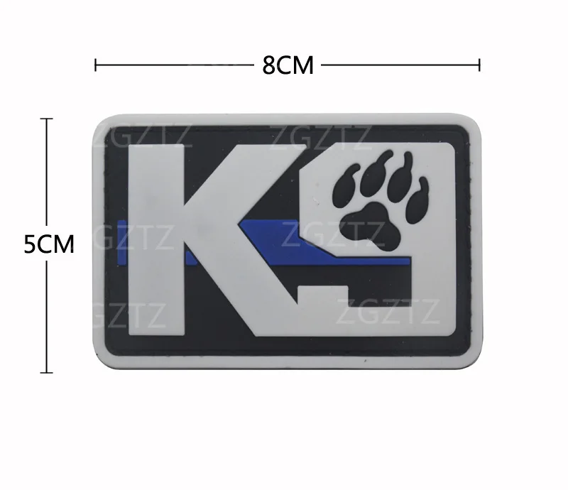 Patch unità 3D K9 Trooper Tactical pvc K-9 SERVICE DOG ESA Badge in gomma Applique