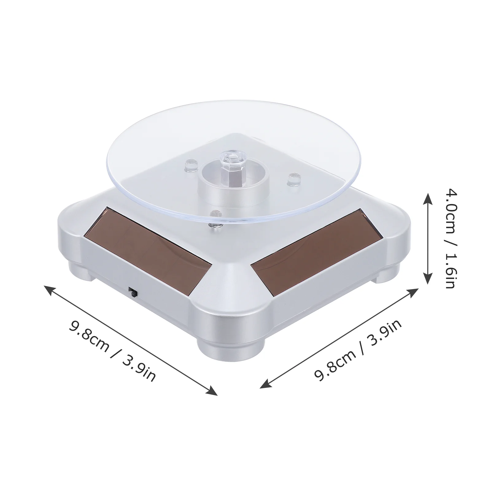 Schmuck Display Stand Monitor Rotierenden Plattenspieler Rack Uhr Kunststoff für Vitrine