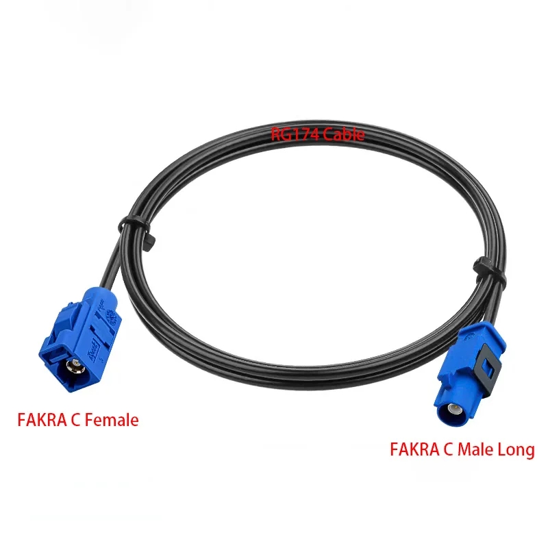 RG174 Cable Fakra C Female Jack Straigh 90°  to Fakra C Male Plug Connector RF Coaxial Cable For Car Radio GPS Antenna Pigtail