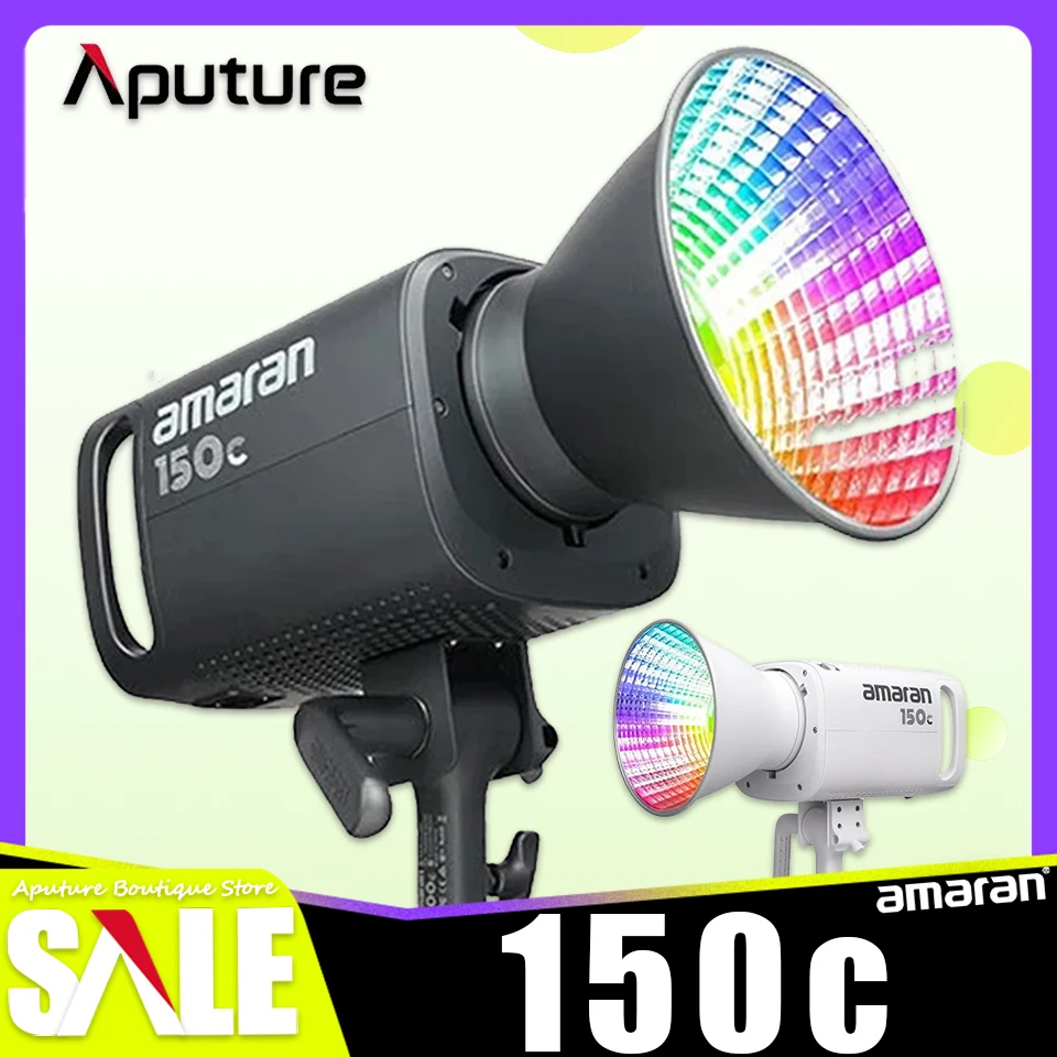 

Amaran 150c 150W 2500K-7500K RGBWW Full-color LED Video Light for Camera Studio Photography Lamp by Aputure CRI 95+ TLCI 95+