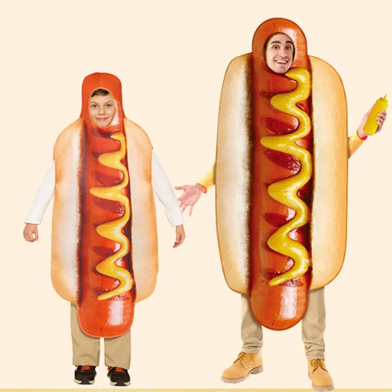 

Festival Costume Adult One-piece Stage Show Hot Dog Cloth for Children