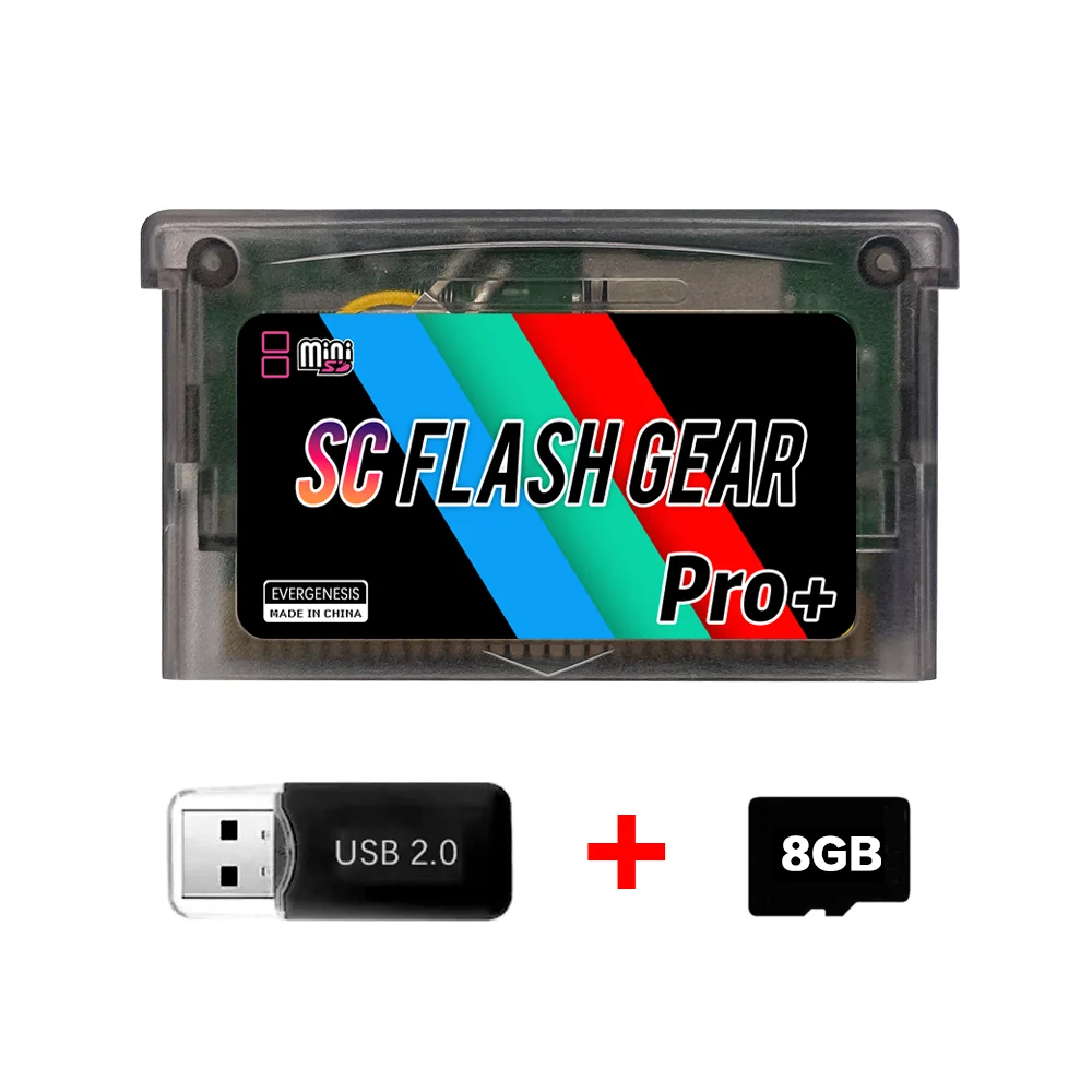 SCFW V1.5 Mini SC Karte 1000+ in 1 Flash GBA Karte Für GBA GBC GB NES mit Adapter Mit 8G TF Karte Spielkonsole Zubehör