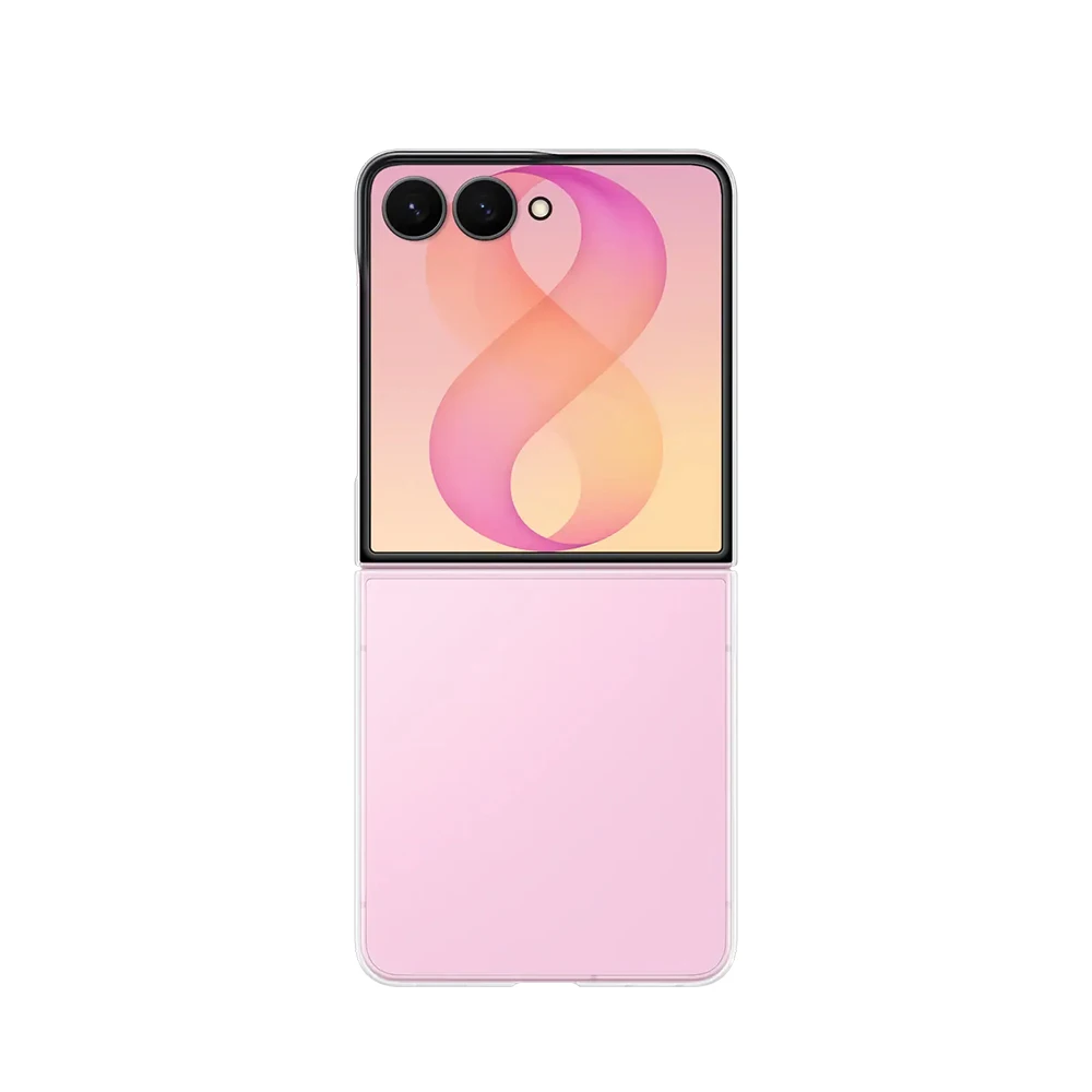 Original For Samsung Galaxy Z Flip8 Clear Magnet Case Phone Case With Ring Magne Protective Case Transparent EF-CF776