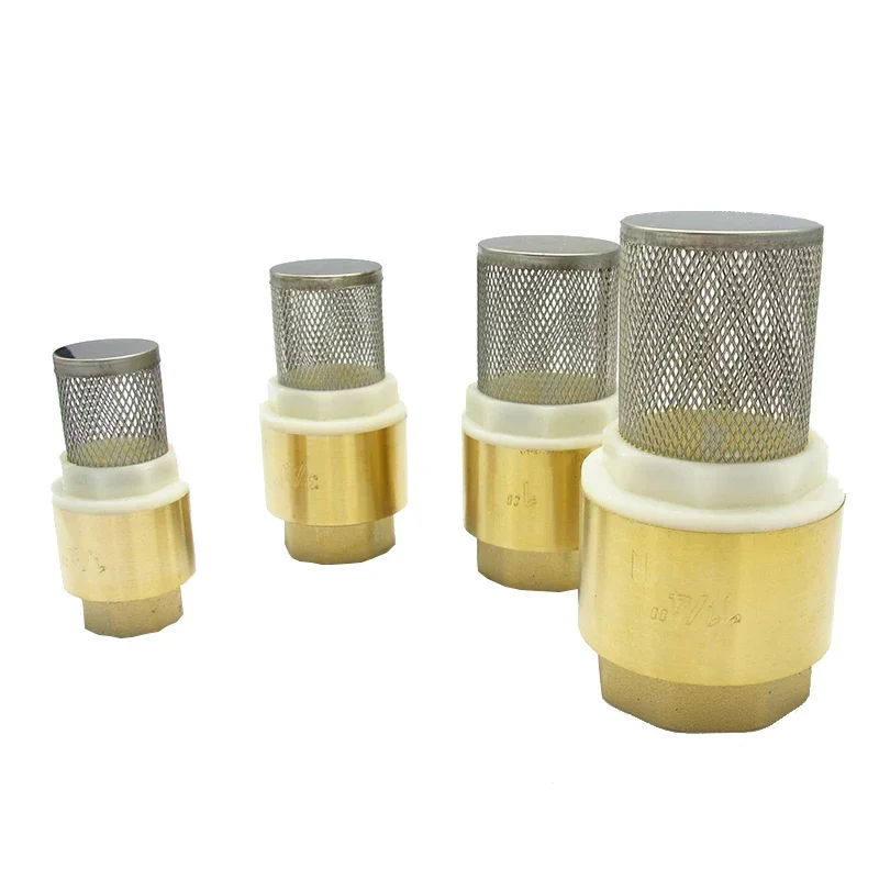 

1/2"3/4"1"1-1/4"1-1/2"2" BSP Female Thread Brass Check Valve With Mesh Strainer Filter Bottom Valve Foot Valve For Water