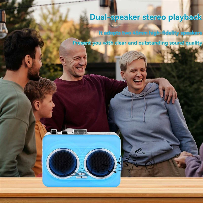 ABSQ-double haut-parleur USB lecteur de Cassette convertisseur de bande vers MP3 Plug And Play lecteur de bande de musique dispositif de Conversion