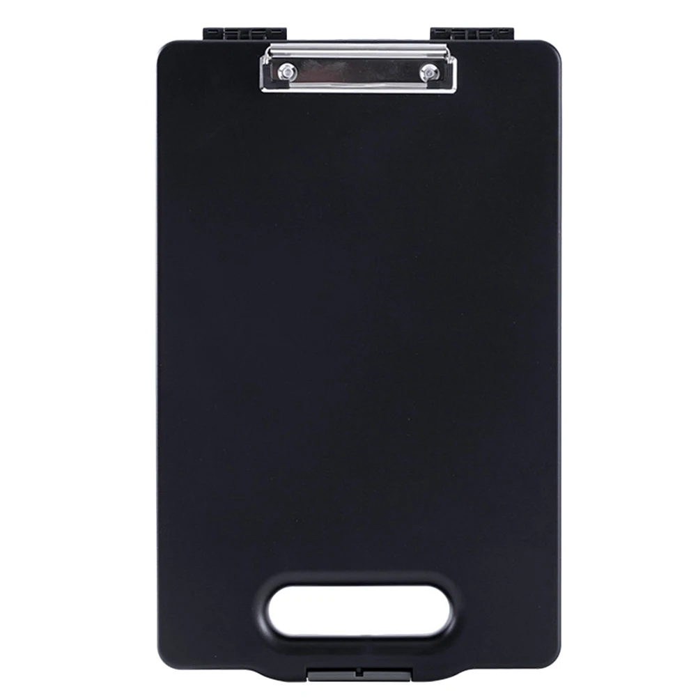 

Clipboard Storage Box Writing Board File Folder Openable Paper Organizer Portable Pad PP Material Large Capacity A4 Size Desk