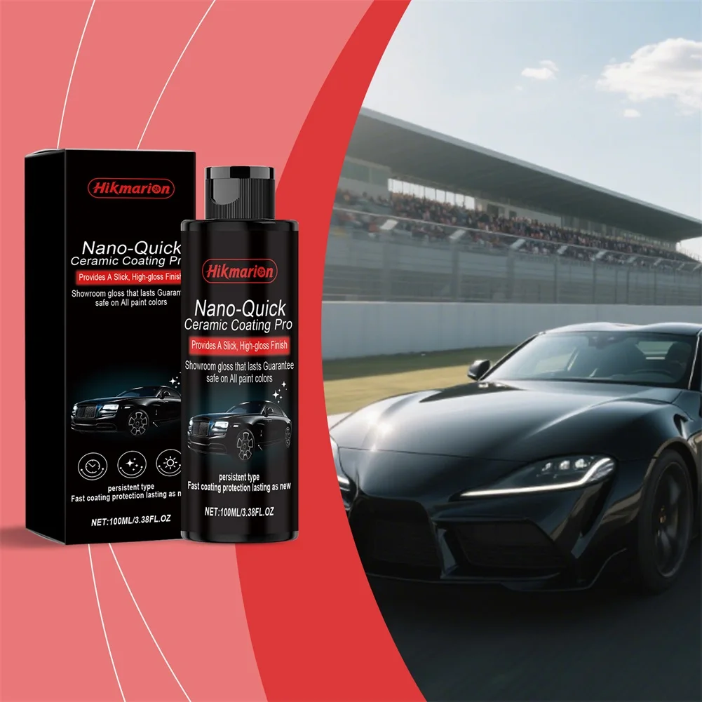 100ML Nano-Quick Keramikbeschichtung Hochglanz-Finish Autobeschichtung Entfernt Leichte Kratzer Autopflege Detailing Poliermittel – Detail 2
