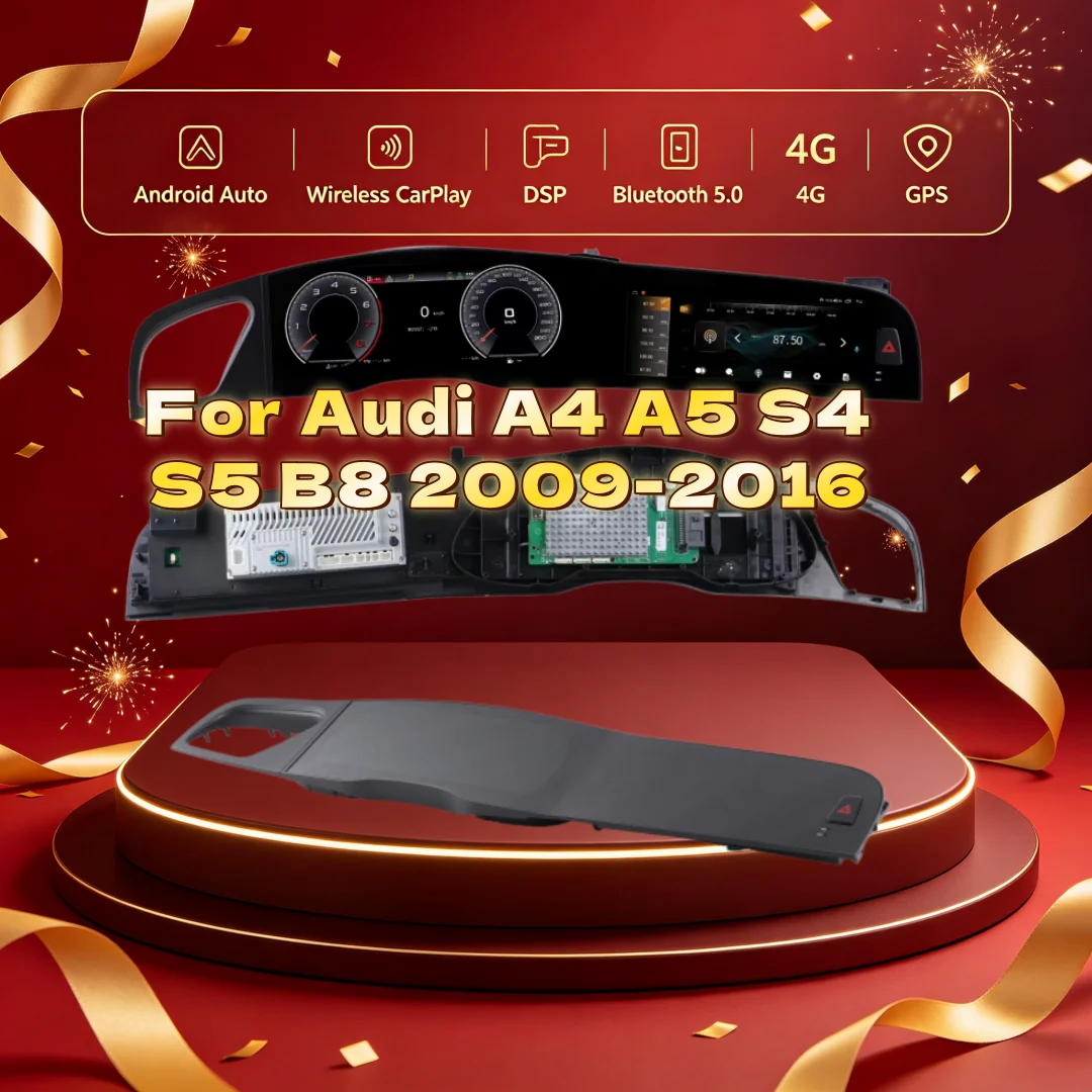HD Screen CarPlay Android Auto For Audi A4 A5 S4 S5 B8 2009-2016 GPS Navi Auto Stereo Multimedia Player Car Radio Media HeadUnit