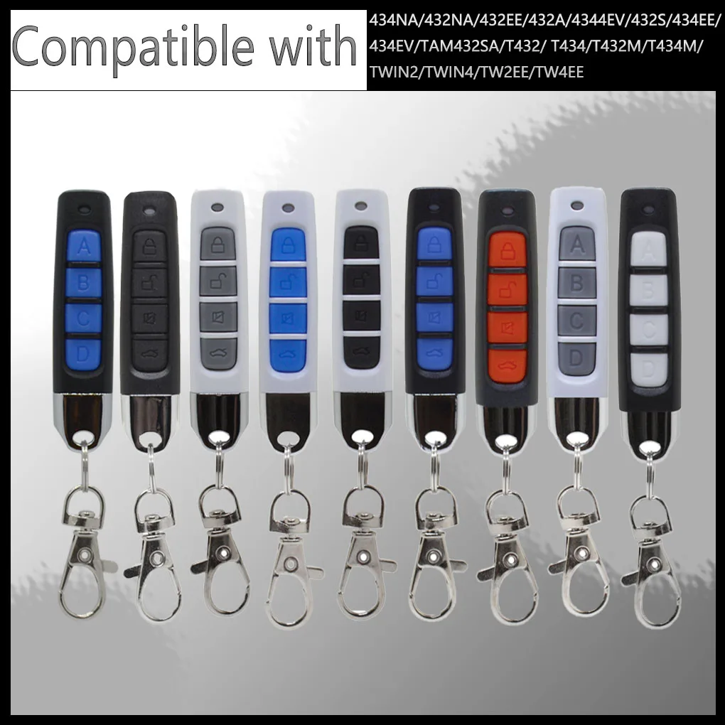 433,92 MHz 2 button remote gating, garage door, copy copy  Top 434NA/ 432NA/ 432EE/ 432A/ 434A/ 432EV/ 432S/ 434EE/ 434EV/