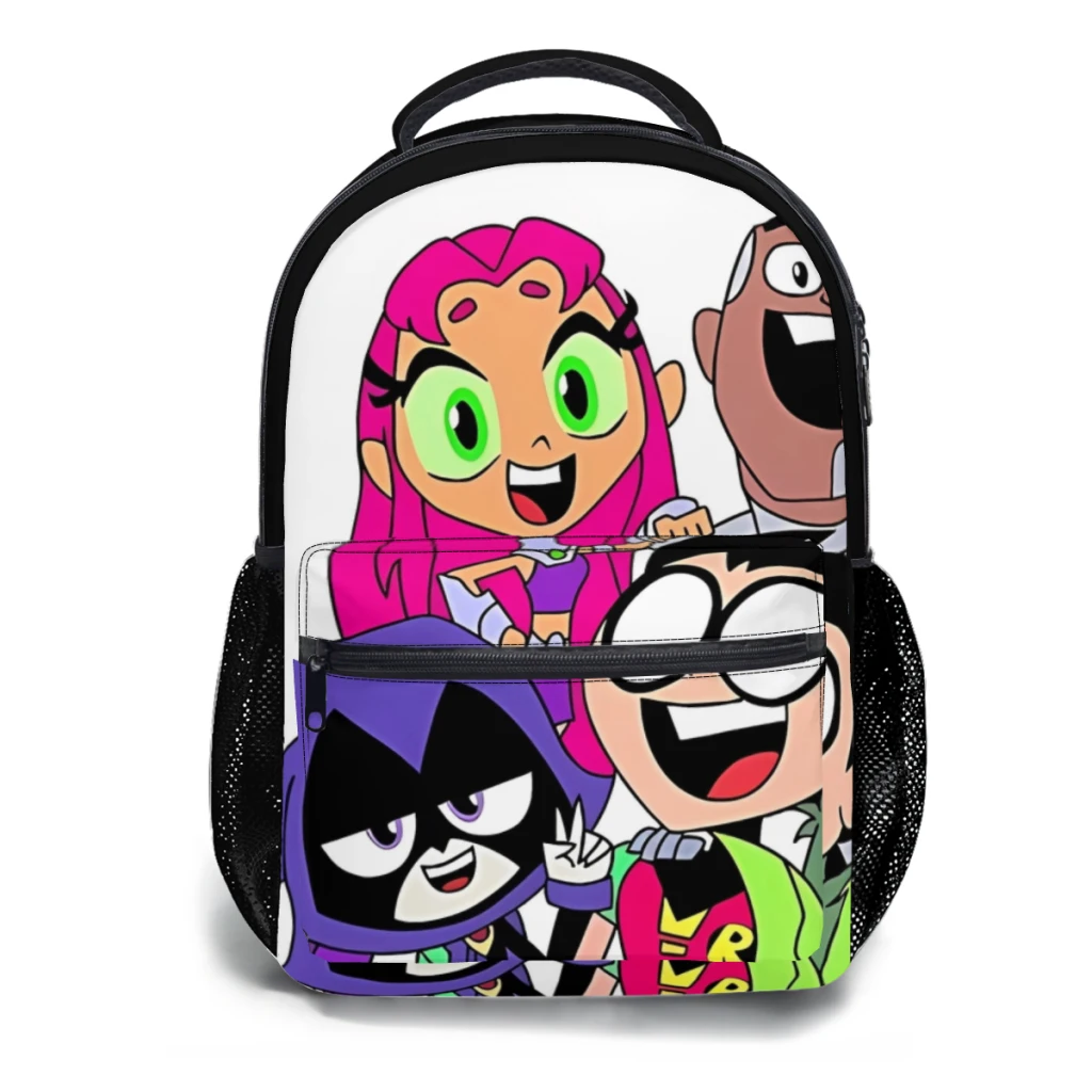 teen titans picture Fashion girls High Capacity Waterproof College Backpack Trendy Girls Laptop School Bags 17inch ﻿ ﻿