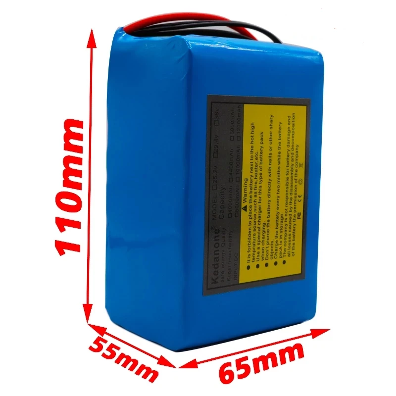 100% New 24V 6Ah 6S3P 18650 Battery Lithium Battery 25.2v 6000mAh Electric Bicycle Moped /Electric/Li ion Battery Pack+Charger