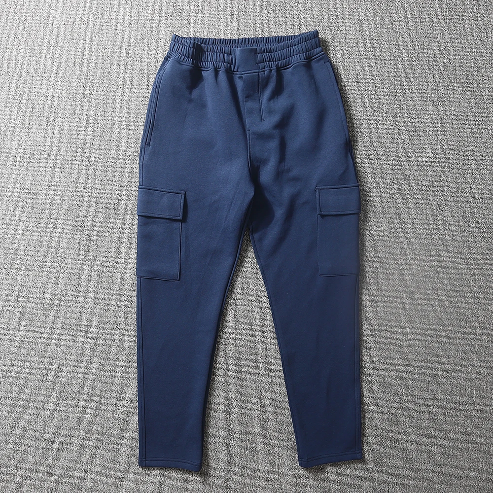 

Мужские повседневные хлопковые спортивные брюки прямого кроя с множеством карманов, универсальные, для поездок на работу, весенние, длинные, молодежные, для активного отдыха