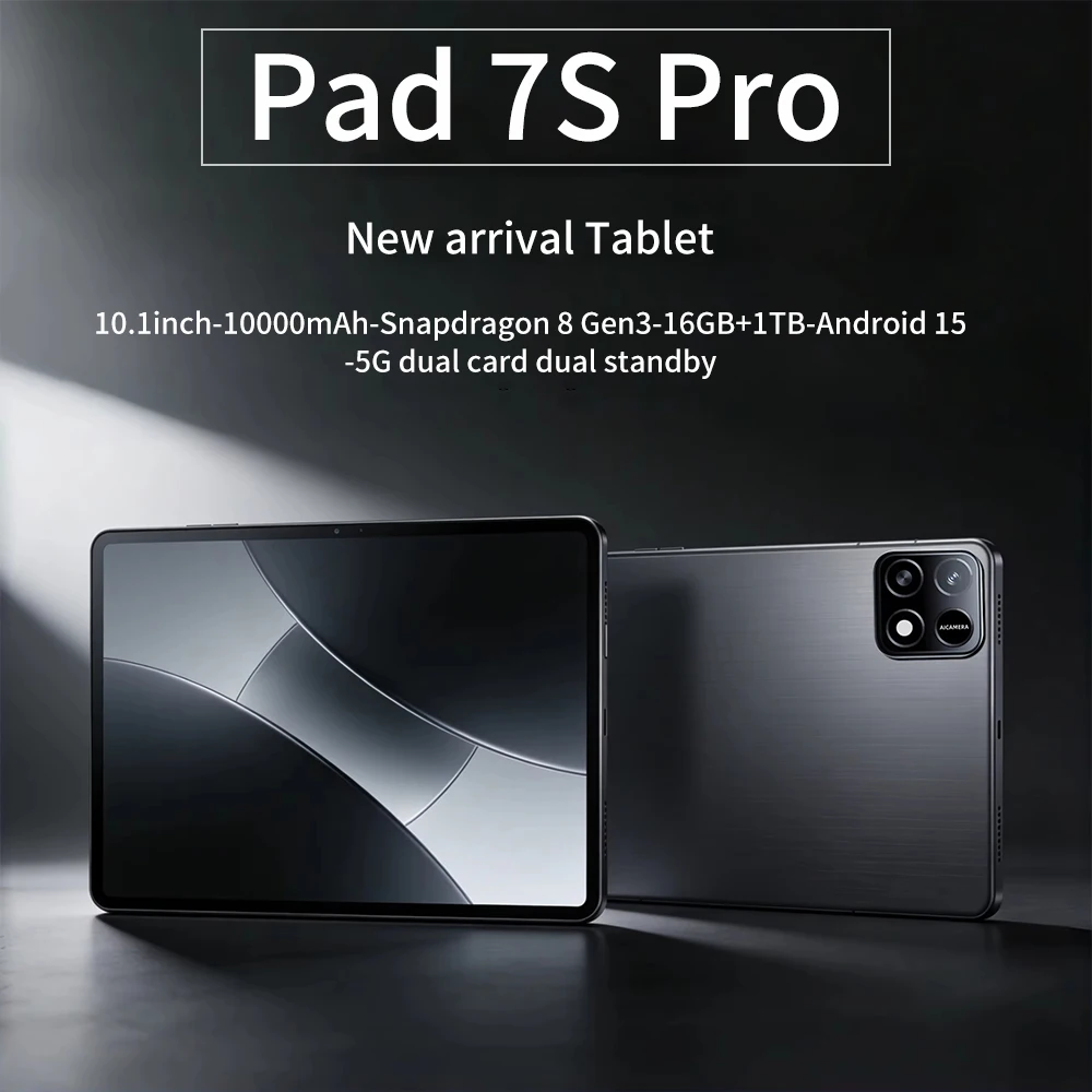HOT Original Global Version 2026 New Tablet Pad 7S Pro PC Snapdragon 10.1inch HD Screen 10000mAh 5G Dual Card WiFi