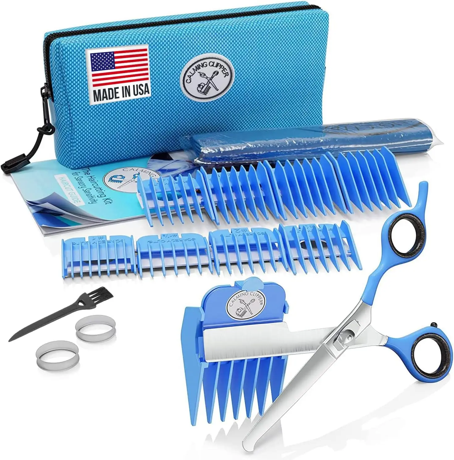 

Silent Haircutting Kit for Children with Autism and Sensory Sensitivity, Right-Handed, Calming Clipper