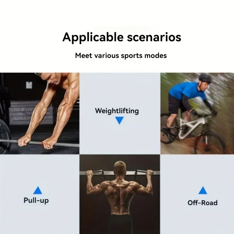 2pcs Heavy-Duty Silicone Weight Lifting Non-Slip Grip Pads Fitness Gym Workout Lifting Grips Dumbbell Pull-up Strength Training view 5