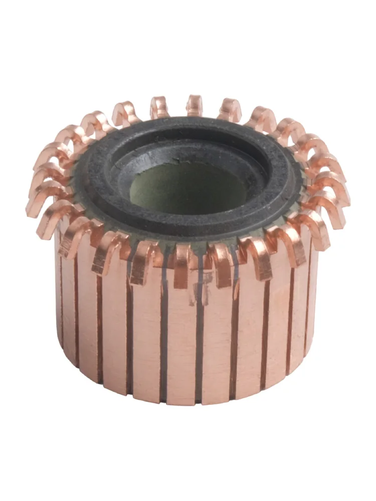 Copper Tone Motor Upgrades 24P Teeth Commutator Motor Commutator 23.5x10x17.2 Wear-Resistant Copper Easy To Install Hook Type