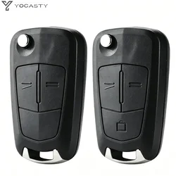 YOCASTY Original LOGO Flip Remote Car Key Shell Case For Opel Vauxhall Corsa D Astra H Zafira B 2004 2005 2006 2007 2008 2013