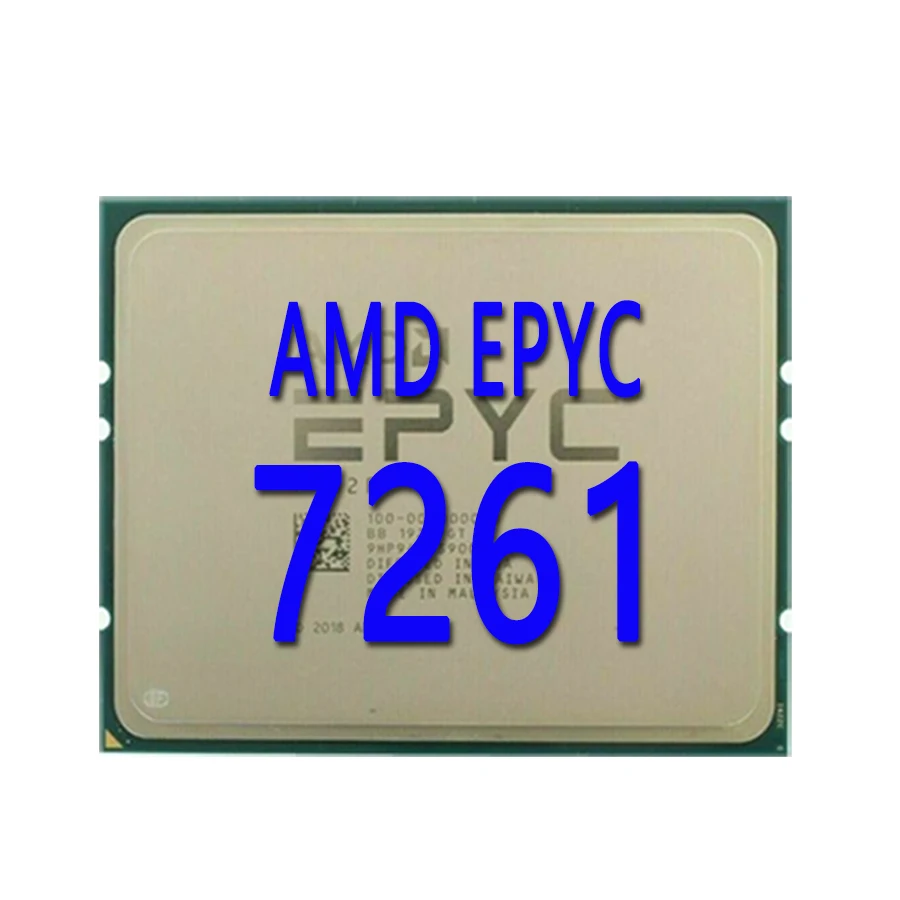 AMD EPYC 7261 2.5Ghz 8 Core/16 Thread L3 Cache 64MB TDP 170W SP3 Up 2.9Ghz 7001 Series Server CPU  Tested bofore Shipping