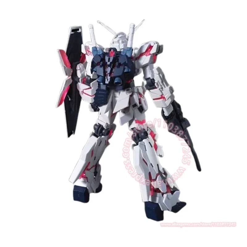 بانداي RX-0 يونيكورن جاندام وضع التدمير HGUC 1/144 تجميعها نموذج عمل أرقام سطح المكتب زخرفة لعبة أطفال هدية عيد ميلاد