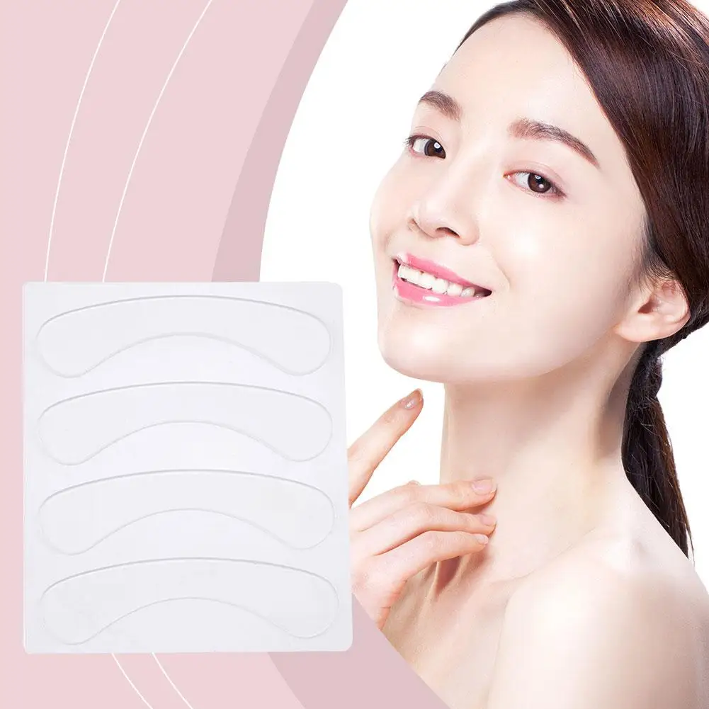再利用可能なしわ防止シリコンパッド,4個,しわ防止,しわ防止,顔と口の除去,b4j8